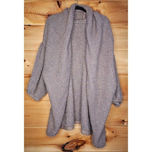 Worthington Woman Open Front Cardigan Knit Sweater Tan & Metallic Gold Size XL - Picture 5 of 10